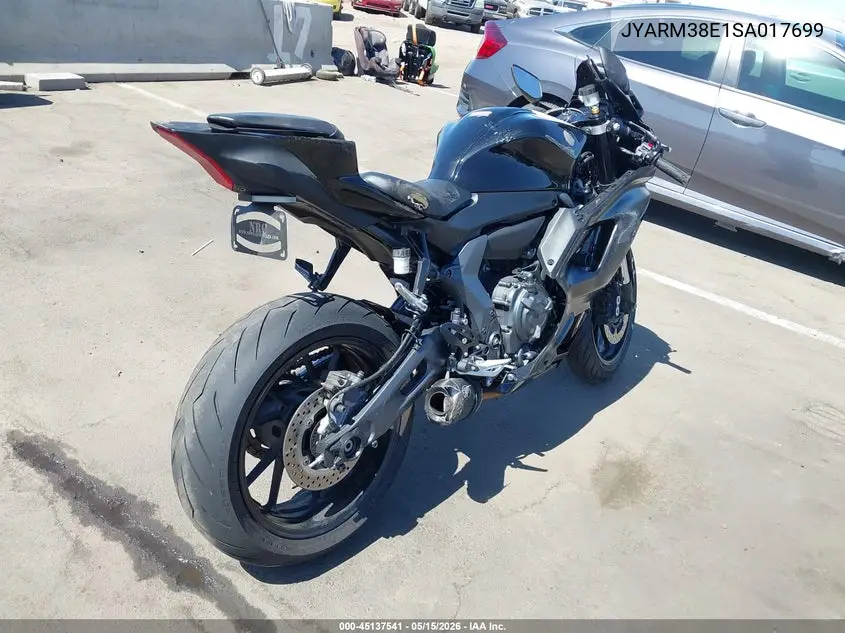 2025 Yamaha Yzfr7 VIN: JYARM38E1SA017699 Lot: 45137541