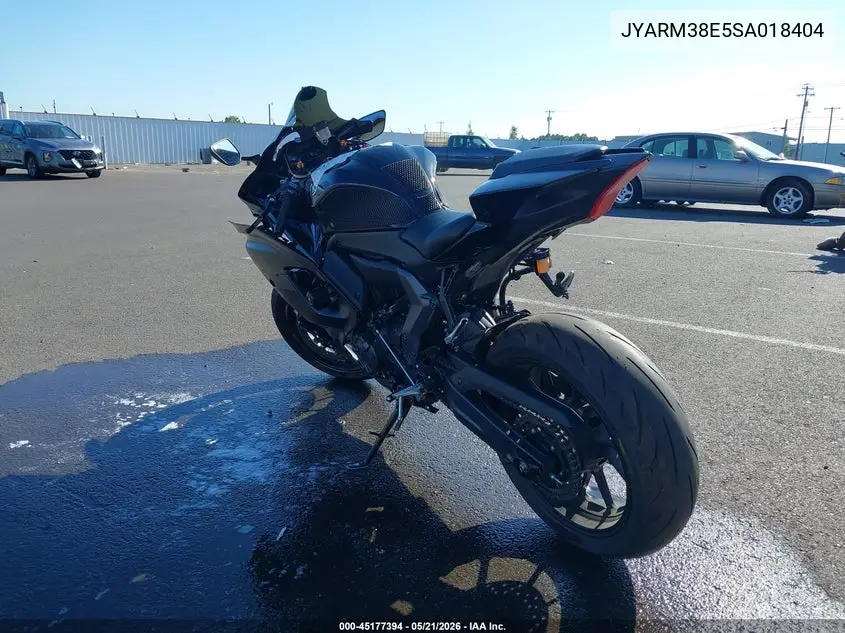 2025 Yamaha Yzfr7 VIN: JYARM38E5SA018404 Lot: 45177394