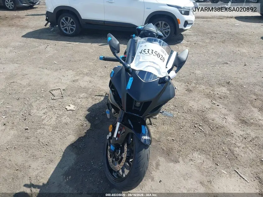 2025 Yamaha Yzfr7 VIN: JYARM38EXSA020892 Lot: 45335020