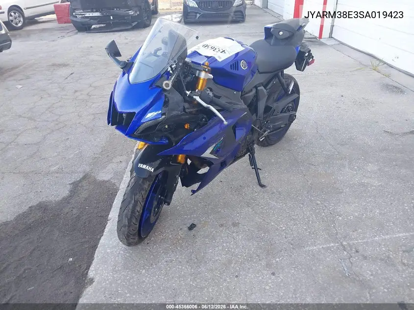 2025 Yamaha Yzfr7 VIN: JYARM38E3SA019423 Lot: 45366006