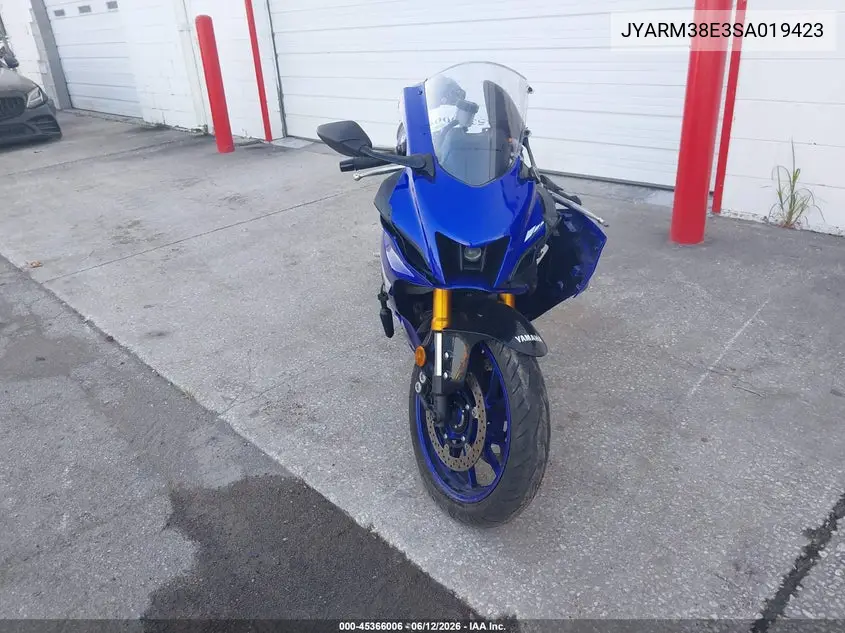 2025 Yamaha Yzfr7 VIN: JYARM38E3SA019423 Lot: 45366006