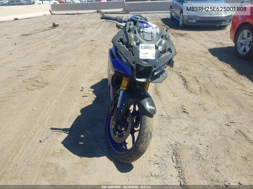 2025 Yamaha Yzfr3 VIN: M83RH25E625001808 Lot: 45494868