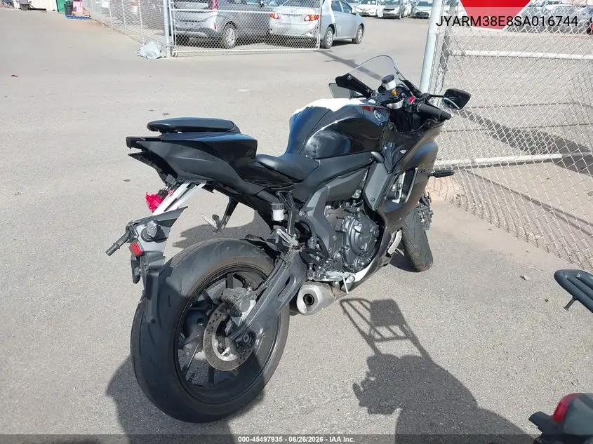 2025 Yamaha Yzfr7 VIN: JYARM38E8SA016744 Lot: 45497935