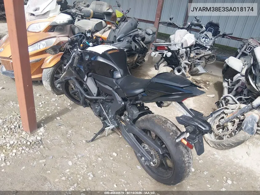 2025 Yamaha Yzfr7 VIN: JYARM38E3SA018174 Lot: 45530579
