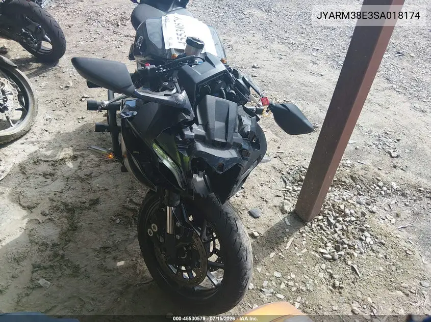 2025 Yamaha Yzfr7 VIN: JYARM38E3SA018174 Lot: 45530579