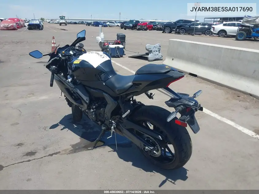 2025 Yamaha Yzfr7 VIN: JYARM38E5SA017690 Lot: 45630653