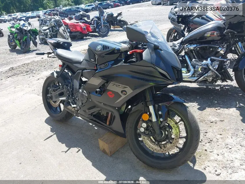 2025 Yamaha Yzfr7 VIN: JYARM38E3SA020376 Lot: 45652335