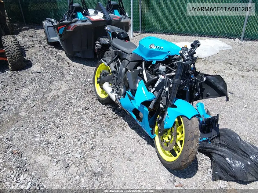 2026 Yamaha Yzfr7 VIN: JYARM60E6TA001285 Lot: 45203826