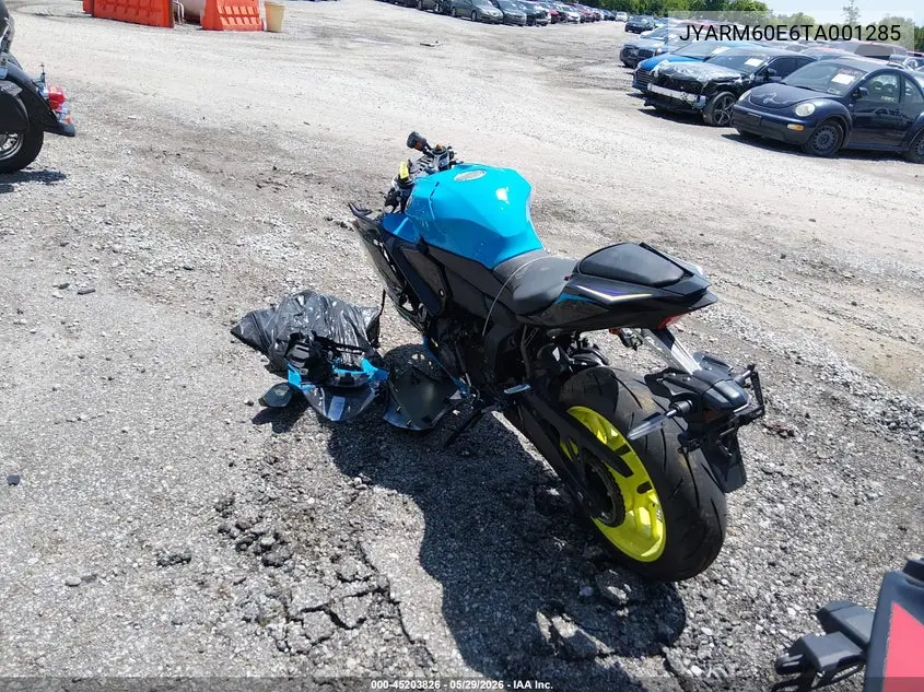 2026 Yamaha Yzfr7 VIN: JYARM60E6TA001285 Lot: 45203826