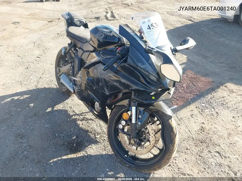 2026 Yamaha Yzfr7 VIN: JYARM60E6TA001240 Lot: 45303981