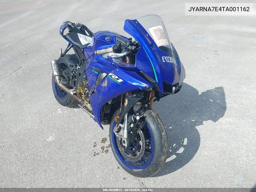 2026 Yamaha Yzf1000 VIN: JYARNA7E4TA001162 Lot: 45359612