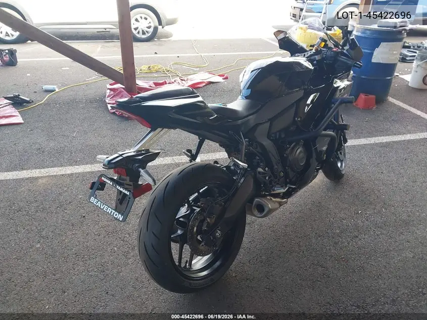 2026 Yamaha Yzfr7 VIN: JYARM60E2TA004913 Lot: 45422696