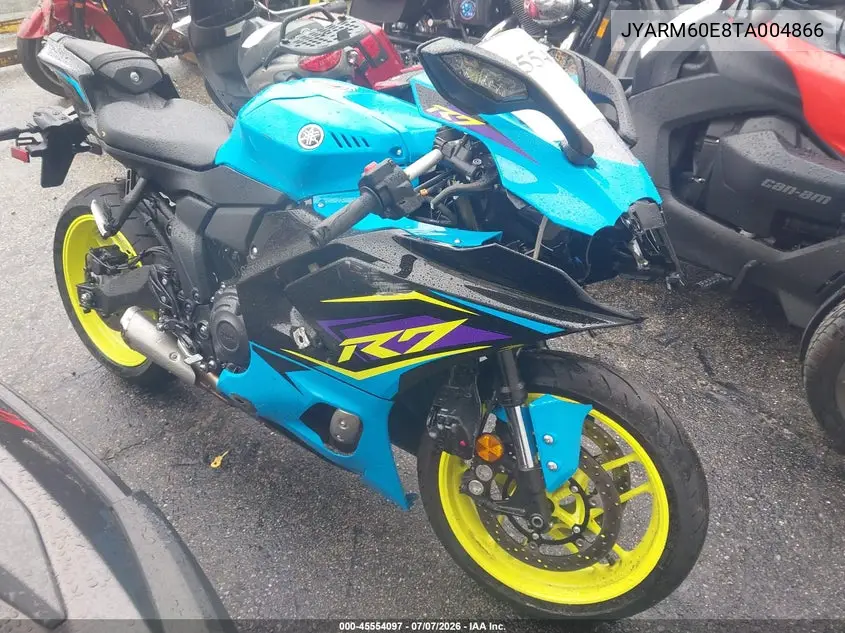2026 Yamaha Yzfr7 VIN: JYARM60E8TA004866 Lot: 45554097