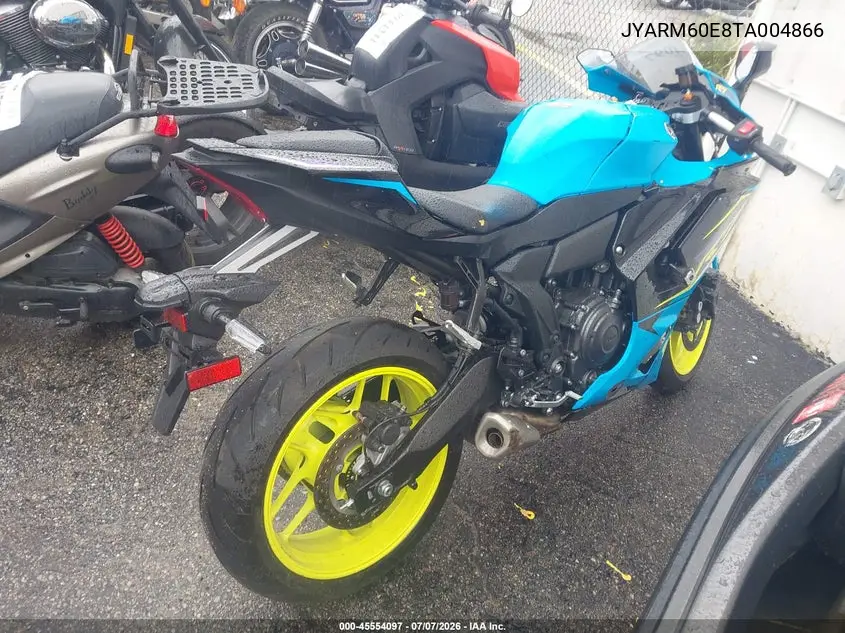 2026 Yamaha Yzfr7 VIN: JYARM60E8TA004866 Lot: 45554097